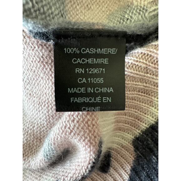 SKULL CASHMERE Scout Pink Gray Camo Cashmere Sweater XS - Picture 6 of 10